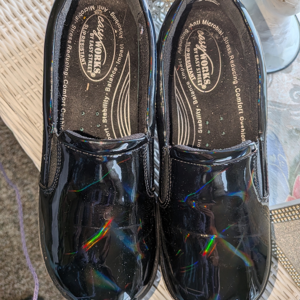 Kids Black Slip-On Shoes